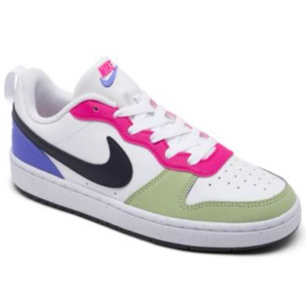 Nike Pink and Green Sneakers